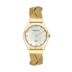 Kenneth Cole Kenneth Gold SS Mesh Ld10