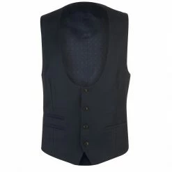 Kenneth Cole Jackson Shadow Check Dinner Suit Waistcoat