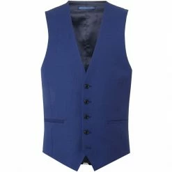 Kenneth Cole Jefferson Slim Fit Birdseye Texture Waistcoat