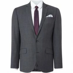 Kenneth Cole Metropolitan Slim Fit Windowpane Suit Jacket