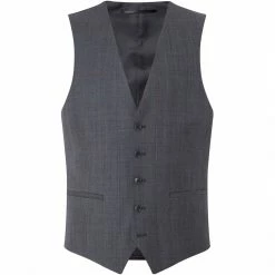 Kenneth Cole Metropolitan Slim Fit Windowpane Waistcoat