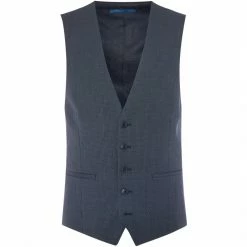 Kenneth Cole Boston Slim Fit Birdseye Suit Waistcoat